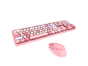 Wireless Keyboard and Mouse Combo, 2.4G USB Multi-Color Cute Full Size Keyboard and Optical Mice Set for Computer Desktop PC Laptop Wireless Keyboard and Mouse Combo, 2.4G USB Multi-Color Cute Full Size Keyboard and Optical Mice Set for Computer Desktop PC Laptop