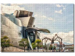 Spain Guggenheim Museum Bilbao Jigsaw Puzzles for Adults Kids 1000 Pieces Wooden Puzzle Spain Guggenheim Museum Bilbao Jigsaw Puzzles for Adults Kids 1000 Pieces Wooden Puzzle