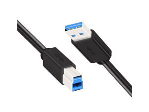 5 Pack USB 3.0 Cable A-Male to B-Male Adapter Cord 6 Feet (1.8 Meters) for Scanner, Printers, Desktop External Hard Drivers A-Male to B-Male Adapter Cord 5 Pack USB 3.0 Cable A-Male to B-Male Adapter Cord 6 Feet (1.8 Meters) for Scanner, Printers, Desktop External Hard Drivers A-Male to B-Male Adapter Cord