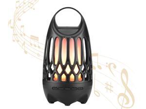 Portable Bluetooth Speaker Outdoor Waterproof Wireless Speaker, Flashing Flame Effect, LED Table Lamp/Lamp, Suitable For Birthdays, Festivals, Parties