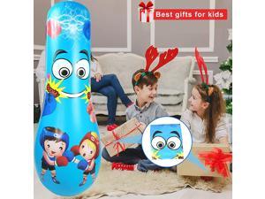 Punching Bag for Kids, 49Inch Inflatable Kids Punching Bag with Stand Bounce Back, Boxing Bag for Kids and Adults