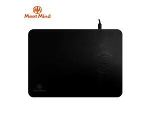 Meet Mind Qi wireless charging mouse pad, 2in1pad, multi-certified 10W fast charging iOS/Android support wireless charging for cell phones (Black)