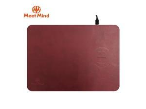 Meet Mind Qi wireless charging mouse pad, 2in1pad, multi-certified 10W fast charging iOS/Android support wireless charging for cell phones (Red)