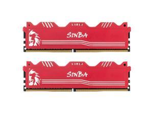 LEVEN SINBA 32GB (16GBx2) DDR4 3200MHz PC4-25600 288-Pin U-DIMM CL16 XMP2.0 Overclocking Gaming RAM Desktop Memory Module- RED (JROC4U3200172408R-16Mx2)