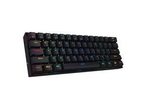 Redragon K530 Draconic 60% Compact RGB Wireless Mechanical Keyboard, 61 Keys TKL Designed 5.0 Bluetooth Gaming Keyboard with Brown Switches and 16.8 Million RGB Lighting for PC, Laptop, Cell Phone Redragon K530 Draconic 60% Compact RGB Wireless Mechanical Keyboard, 61 Keys TKL Designed 5.0 Bluetooth Gaming Keyboard with Brown Switches and 16.8 Million RGB Lighting for PC, Laptop, Cell Phone