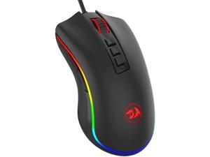 Redragon M711 Cobra Gaming Mouse with 16.8 Million RGB Color Backlit, 10,000 DPI Adjustable, Comfortable Grip, 7 Programmable Buttons, Black