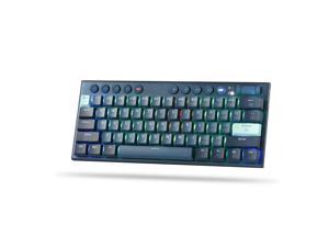Redragon K632 PRO Noctis 60 Wireless RGB Mechanical Keyboard Bluetooth24GhzWired TriMode UltraThin Low Profile Gaming Keyboard wNoLag Connection Dedicated Media Control  Linear Red Switch
