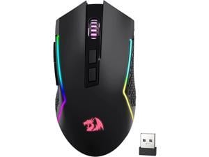 Redragon M693 Wireless Bluetooth Gaming Mouse 8000 DPI WiredWireless Gamer Mouse w 3Mode Connection BT  24G Wireless 7 Macro Buttons Durable Power Capacity and RGB Backlight for PCMacLaptop