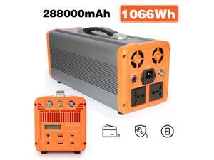 Abeden 1000W Portable Power Station Generator Voltagoal 1066Wh CPAP Backup Battery Pack UPS Power Supply 110V Pure Sine Wave AC Outlet, USB, 12V DC, LED Flashlight for Camping, Home, Emergency