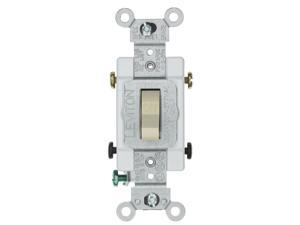 Leviton 1221-SW 20-Amp, 120/277-Volt, Toggle Single-Pole AC Quiet Switch, Heavy Duty Spec Grade, Grounding, White Leviton 1221-SW 20-Amp, 120/277-Volt, Toggle Single-Pole AC Quiet Switch, Heavy Duty Spec Grade, Grounding, White