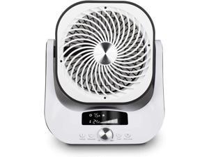 Soleus Air Table Air Circulator Fan with 12 Fan Speeds, Automatic 2-Way Oscillation, Digital Display, 7.5 Hour Auto Timer, Fully Rechargeable, Whisper Quiet, For Year Round Use, with Remote Control