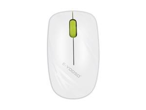 E-YOOSO E-1070 2.4GHz Wireless Optical Mouse, IR light tracing, 2.4GHz wireless, Adjustable CPI, Wide operating range, Long battery life, for PC/Laptop (White-Green)