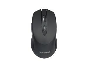 E-YOOSO E1020 USB 2.4G Wireless Optical Gaming Mouse, Noiseless, Adjustable DPI, 2.4G Wireless, Wide Operating Range, for PC/Laptop (Black)