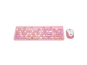 FD iK6630m 2.4G Wireless Keyboard and Optical Mouse Combo, Noiseless, Typewrite Style Keycaps, Nano Receiver, Wireless Transmission, for PC/Laptop (Pink) FD iK6630m 2.4G Wireless Keyboard and Optical Mouse Combo, Noiseless, Typewrite Style Keycaps, Nano Receiver, Wireless Transmission, for PC/Laptop (Pink)