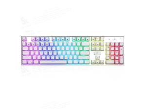 E-Yooso Z-88 104 Keys Full Size Mechanical Gaming Keyboard Anti-Ghosting, With Tactile&Clicky Blue Switches, Wired Keyboard, RGB LED Backlit, Splash-Proof, for PC Gamer or Office (White) E-Yooso Z-88 104 Keys Full Size Mechanical Gaming Keyboard Anti-Ghosting, With Tactile&Clicky Blue Switches, Wired Keyboard, RGB LED Backlit, Splash-Proof, for PC Gamer or Office (White)