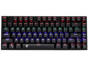 E-Yooso Z-88 Wired Mechanical Gaming Keyboard, Rainbow LED Backlit, 60% Compact Design, 81Keys Anti-Ghosting with Tactile&Lightly Clicky Brown Switches for PC/Laptop (Black) E-Yooso Z-88 Wired Mechanical Gaming Keyboard, Rainbow LED Backlit, 60% Compact Design, 81Keys Anti-Ghosting with Tactile&Lightly Clicky Brown Switches for PC/Laptop (Black)