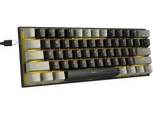 E-YOOSO Z11 Gaming Keyboard, with Blue Switches and Solid Color Backlit Small Compact Keyboard 60 Percent Keyboard Mechanical, Portable 60 Percent Gaming Keyboard Gamer(Black Grey) E-YOOSO Z11 Gaming Keyboard, with Blue Switches and Solid Color Backlit Small Compact Keyboard 60 Percent Keyboard Mechanical, Portable 60 Percent Gaming Keyboard Gamer(Black Grey)