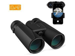 APEMAN 10X42 HD Binocular with Low Light Vision,Compact Binoculars FMC Lens