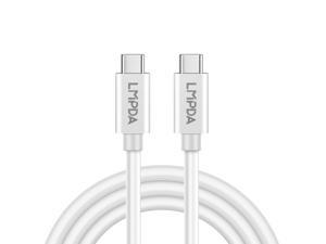 USB C Cable Thunderbolt 3 to Thunderbolt 3 Cable 0.8m 2.6Ft 40Gbps Data Transmission Rate 100W PD,20V/5A Supports Single 5K 60hz Video for MacBook or Chromebook Type-C Laptop, Hub, Docking USB C Cable Thunderbolt 3 to Thunderbolt 3 Cable 0.8m 2.6Ft 40Gbps Data Transmission Rate 100W PD,20V/5A Supports Single 5K 60hz Video for MacBook or Chromebook Type-C Laptop, Hub, Docking