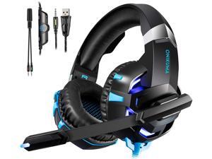 Gaming Headset Xbox One Headset PS4 Headset with Crystal Clear Mic & LED Light, Compatible with PC, PS4, Xbox One Controller Gaming Headset Xbox One Headset PS4 Headset with Crystal Clear Mic & LED Light, Compatible with PC, PS4, Xbox One Controller