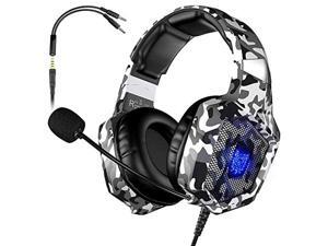 Gaming Headset for PS4, Xbox One, PC Headset w/Surround Sound, Noise Canceling Over Ear Headphones with Mic & LED Light, Compatible with PS5, PS4, Xbox One, Switch, PC, PS3, Mac, Laptop Gaming Headset for PS4, Xbox One, PC Headset w/Surround Sound, Noise Canceling Over Ear Headphones with Mic & LED Light, Compatible with PS5, PS4, Xbox One, Switch, PC, PS3, Mac, Laptop