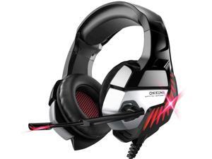 Gaming Headset for PS5 PS4 Controller Xbox One, Noise Cancelling Over Ear Headphones with Mic, 7.1 Surround Sound, Blue LED Light Headset for NS PC Mac Laptop Gaming Headset for PS5 PS4 Controller Xbox One, Noise Cancelling Over Ear Headphones with Mic, 7.1 Surround Sound, Blue LED Light Headset for NS PC Mac Laptop
