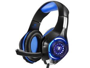 Gaming Headset for PS4, Xbox One Controller, PC, Over Ear Headphones with Noise Cancelling Mic, Soft Memory Earmuffs, LED Light, Stereo Bass Surround Sound for Nintendo Switch Laptop Mac Gaming Headset for PS4, Xbox One Controller, PC, Over Ear Headphones with Noise Cancelling Mic, Soft Memory Earmuffs, LED Light, Stereo Bass Surround Sound for Nintendo Switch Laptop Mac