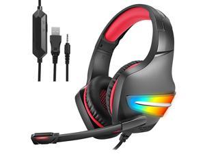G106 Wired Headset Gaming RGB LED Light Noise Isolating Microphone Audifonos Gamer