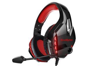 LED Light Display Wintory Soulbytes S11 Gaming headset for PC PS4 PS4 PRO Ergonomic Gamer Headphones with Noise Cancellation