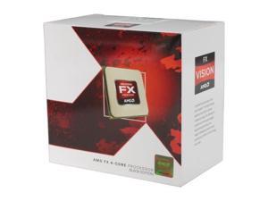 AMD FX-4100 - FX-Series Zambezi Quad-Core 3.6GHz (3.8GHz Turbo) Socket AM3+ 95W Desktop Processor - FD4100WMGUSBX
