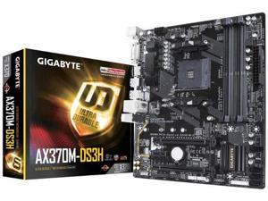 Gigabyte AMD AX370M DS3H Socket AM4 DDR4 Micro ATX Motherboard (GA-AX370M-DS3H)
