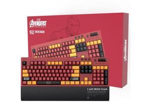 ThermaltakeTt G521 Iron Man Limited Edition Wireless Gaming Keyboard Thermaltake Marvel Joint Model4G Bluetooth Wired multiMode TTC Red switchthreemodePBT keycaphand rest