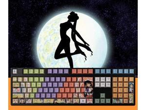 American Girl Warrior key caps PBT secondary classic anime ps bluetooth usb red axis original height German process