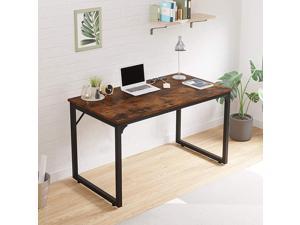 Home Office Desks Simple Computer Desk 47" Gaming Table Modern Style Sturdy Student Writing Desk Table Workstation - Rustic Brown
