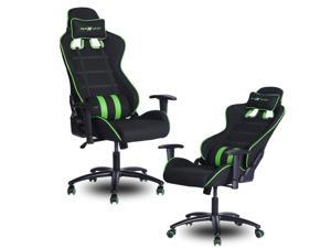 Gaming Chair Office Chair High Back E-sport Computer Chair  Leather Desk Chair Racing Executive Ergonomic Adjustable Swivel Task Chair with Headrest and Lumbar Support