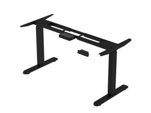 Electric Standing Desk Frame, Dual Motor 3-Stage Height Adjustable Stand Up Desk Frame - Height Range is 25.2"~51.5" - Width Range is 40.3"~70.9", Electric Sit Stand Desk Frame for Home Office - Black