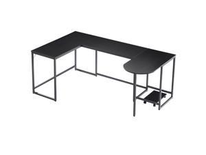 Large Computer Desk with CPU Stand, U Shaped Gaming Desk 78.7" Corner Computer Table Study Writing Workstations PC Table for Home Office Gamer - Black