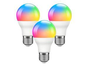 Giant Base Smart Light Bulb, A19 E26 9W Wi-Fi LED Smart Bulb, Works with Alexa, Echo, Google Home & Siri (No Hub Required), RGB-CCT Multicolor, Warm to Cool White Dimmable, 60W Equivalent 3 Pack Giant Base Smart Light Bulb, A19 E26 9W Wi-Fi LED Smart Bulb, Works with Alexa, Echo, Google Home & Siri (No Hub Required), RGB-CCT Multicolor, Warm to Cool White Dimmable, 60W Equivalent 3 Pack