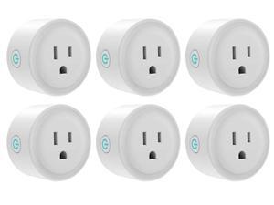 Giant Base Smart Plug, Smart WiFi Outlet Works with Alexa and Google Home, 2.4G WiFi Only, No Hub Required, Remote Control Your Home Appliances from Anywhere, ETL and FCC Listed 6 Pack Giant Base Smart Plug, Smart WiFi Outlet Works with Alexa and Google Home, 2.4G WiFi Only, No Hub Required, Remote Control Your Home Appliances from Anywhere, ETL and FCC Listed 6 Pack