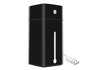 Giant Base Cool Mist Humidifier Household Air Purifier Essential Aromas Oil Diffuser 7 Color LED Night Light Purifier Office Car Room Ultrasonic USB Charging, Black Giant Base Cool Mist Humidifier Household Air Purifier Essential Aromas Oil Diffuser 7 Color LED Night Light Purifier Office Car Room Ultrasonic USB Charging, Black