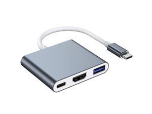 Giant Base USB C/Type C to HDMI Adapter, Thunderbolt 3 to HDMI 4K Adapter, USB-C Digital AV Multiport Adapter for Mac/ MacBook/iPad Pro/ S20/S10+/Projector with USB 3.0 Port and PD Quick Charging Port