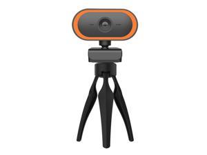 Webcam, 2K Picture Quality HD Without Distortion 360 Degrees Rotate Built-in Microphone Sound Clear Webcams with Tripod
