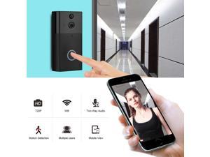HD 720P Security Camera Smart WiFi Video Doorbell Intercom, Support TF Card & Infrared Night Vision & Motion Detection App for IOS and Android