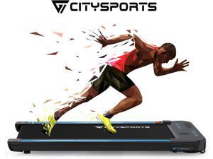 CITYSPORTS Treadmill 440W Motor, Electric Walking Machine Bluetooth Built-in Speakers, Adjustable Speed, LCD Screen & Calorie Counter, Ultra Thin and Silent, Intended for Home/Office