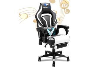SOUTHERN WOLF Gaming Chair with Bluetooth Speakers Ergonomic Reclining Home Office Chair with Footrest Racing Video Game Chair with Lumbar Massage Support PC Computer Desk Chair for Adult Teens White SOUTHERN WOLF Gaming Chair with Bluetooth Speakers Ergonomic Reclining Home Office Chair with Footrest Racing Video Game Chair with Lumbar Massage Support PC Computer Desk Chair for Adult Teens White