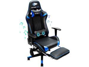 SOUTHERN WOLF Video Game Chair, Soft Leather Gaming Chair with Bluetooth Speakers, Racing Style Home/Office Chair with Footrest & Headrest, Ergonomic PC Game Computer Desk Chair with Lumbar Massage SOUTHERN WOLF Video Game Chair, Soft Leather Gaming Chair with Bluetooth Speakers, Racing Style Home/Office Chair with Footrest & Headrest, Ergonomic PC Game Computer Desk Chair with Lumbar Massage