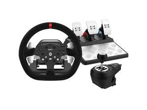 Force Feedback Steering WheelPXN V10 Racing Wheel 270900 Rotation with Pedal and Gear Lever for PCPlayStation 4Xbox OneXbox Series XS V10