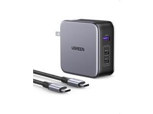 UGREEN Nexode 140W USB C Charger 3Port PD 31 GaN Laptop Charger Compatible with MacBook Pro 16 MacBook Air Dell XPS iPad Pro iPhone 1413 Series Galaxy Steam Deck