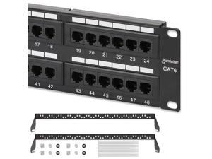 Cat6 Patch Panel 48 Port, 110 Type, 2U - Infinity Cable Products