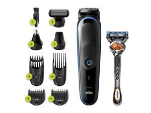 Braun Hair Clippers for Men 9in1 Beard Ear and Nose Trimmer Mens Grooming Kit Body Groomer Cordless  Rechargeable with Gillette ProGlide Razor BlackBlue